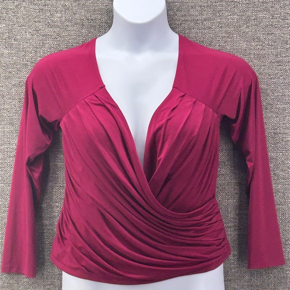 Going Out Top XL Magenta Express‎ Rouging Sexy Blouse Bar Hopping Fun Night Out - Picture 1 of 11